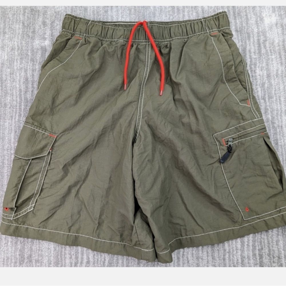 BSA: Boy Scouts America Green Cargo Swim Trunks Shorts Netted
